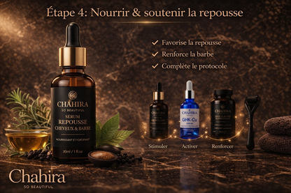 Sérum Repousse Cheveux & Barbe : Soin Densité (80 ml)