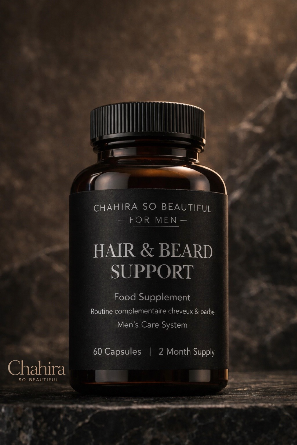 Hair & Beard Support – Complément de soutien à la repousse cheveux & barbe (60 capsules)