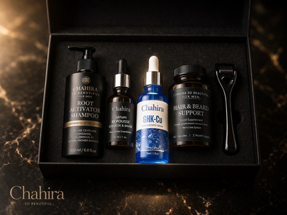 Coffret Activateur Repousse Cheveux et Barbe Chahira for Men – vue d'ensemble