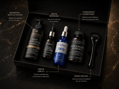Coffret Activateur de Repousse Cheveux & Barbe : Chahira for Men